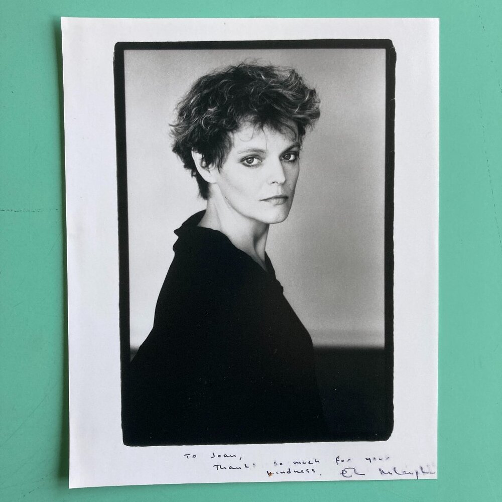 Ellen McLaughlin Signed / Inscribed Photo 8”X10” B&W Broadway Angels in America